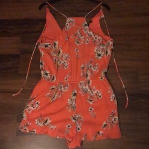Boutique peach romper
